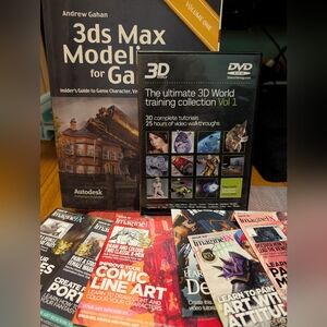 3DS Max modeling Digital Art Full Guide And Dvd. 10 3D Art Lesson Discs